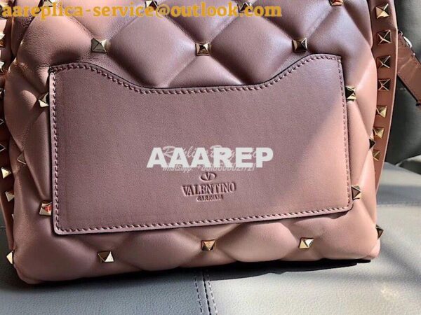 Replica Valentino Candystud Top Handle Bag Pink 11