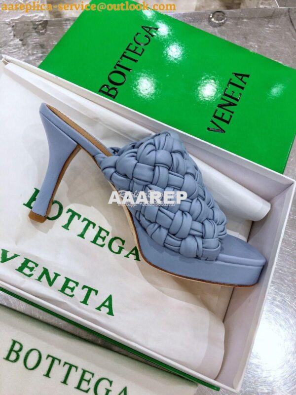 Replica Bottega Veneta BV Board Sandals 630175 BabyBlue 5