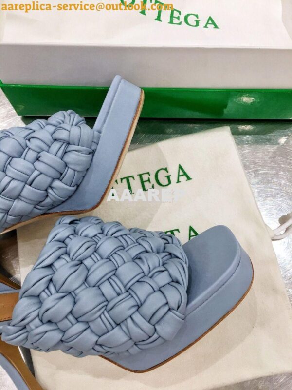 Replica Bottega Veneta BV Board Sandals 630175 BabyBlue 6