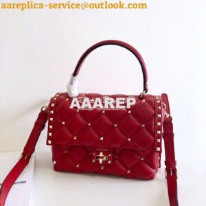 Replica Valentino Candystud Top Handle Bag Red