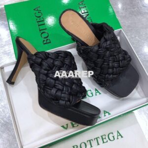 Replica Bottega Veneta BV Board Sandals 630175 Black