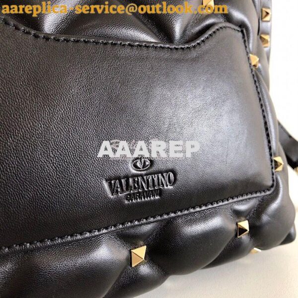 Replica Valentino Candystud Top Handle Bag VLTN black 10