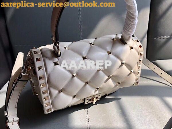 Replica Valentino Candystud Top Handle Bag White 5