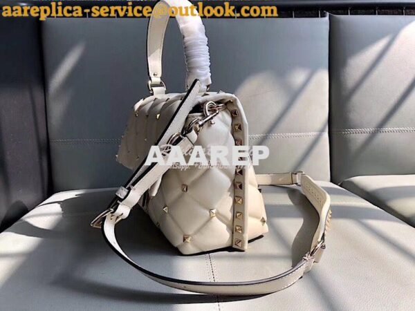 Replica Valentino Candystud Top Handle Bag White 6