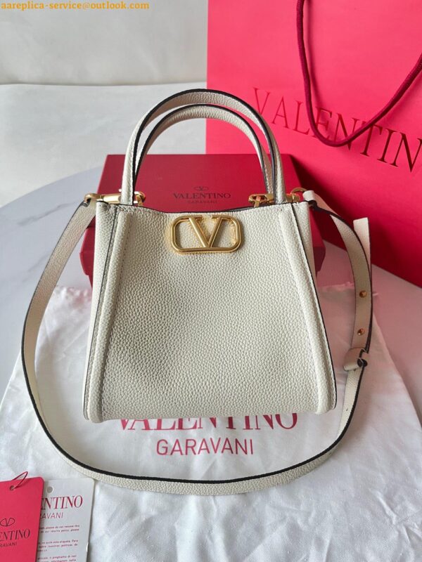 Replica Valentino Candystud Top Handle Bag Wine 10