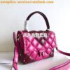 Replica Valentino Candystud Top Handle Bag Wine White 2