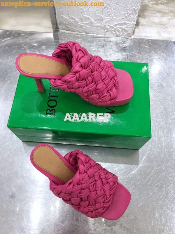 Replica Bottega Veneta BV Board Sandals 630175 Fuschia 4