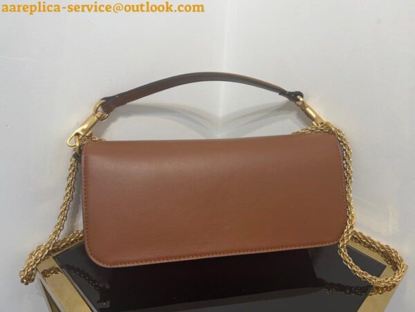 Replica Valentino Loco Large Shoulder Bag In Brown Calfskin 8