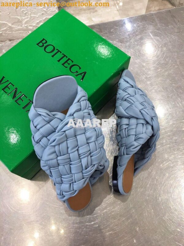 Replica Bottega Veneta BV Board Sandals 631935 BabyBlue 4