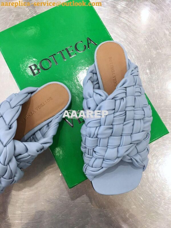 Replica Bottega Veneta BV Board Sandals 631935 BabyBlue 8