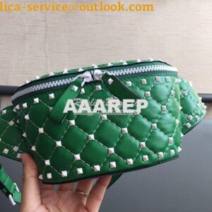 Replica Valentino Free Rockstud Spike Belt Bag Green