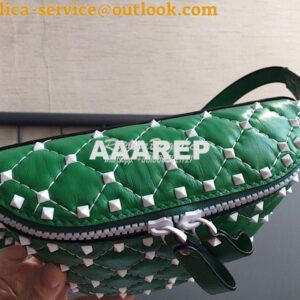 Replica Valentino Free Rockstud Spike Belt Bag Green 2