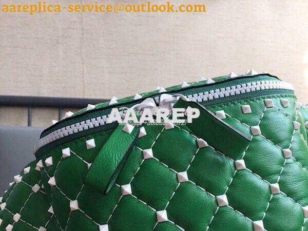 Replica Valentino Free Rockstud Spike Belt Bag Green 5