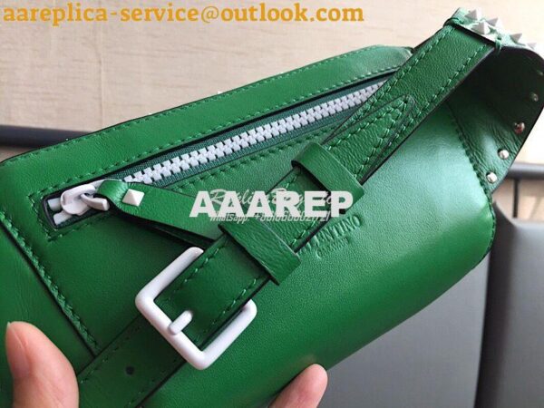 Replica Valentino Free Rockstud Spike Belt Bag Green 11