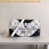 Replica Valentino Garavani Candystud Leather Clutch Black