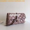 Replica Valentino Garavani Candystud Leather Clutch Grey 2