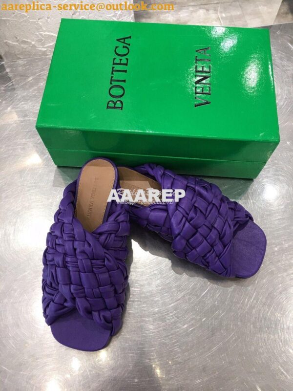 Replica Bottega Veneta BV Board Sandals 631935 Purple