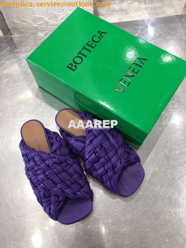 Replica Bottega Veneta BV Board Sandals 631935 Purple 2