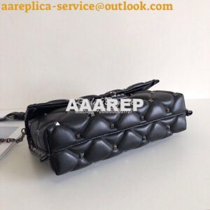 Replica Valentino Garavani Candystud Leather Clutch with Black Studs