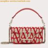 Replica Valentino Small Loco Shoulder Bag in Powder Beige Leather