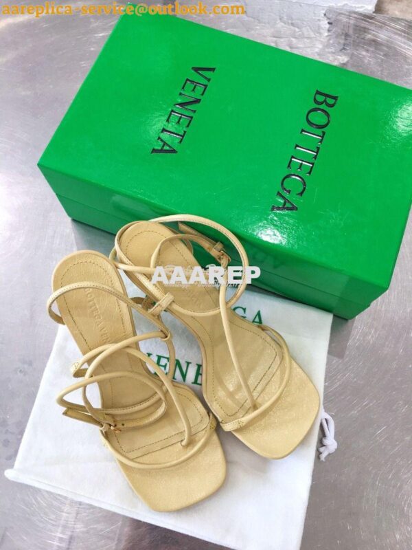 Replica Bottega Veneta BV By Line Stretch Sandals 630178 Butter 3