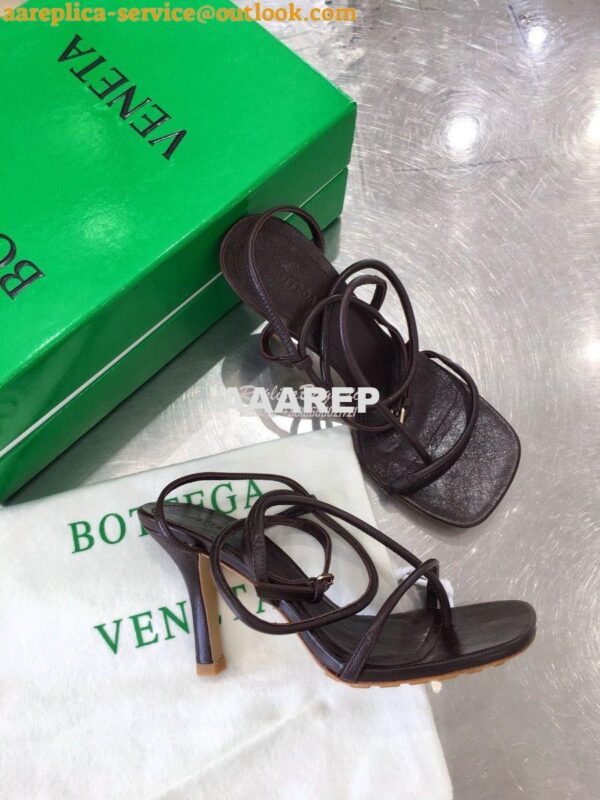 Replica Bottega Veneta BV By Line Stretch Sandals 630178 Coco 5