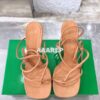 Replica Bottega Veneta BV By Line Stretch Sandals 630178 Orange 2