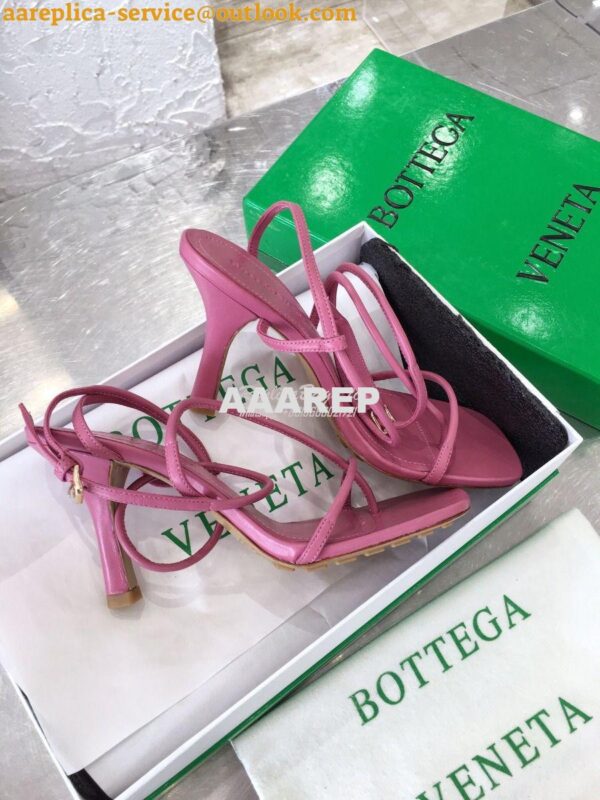 Replica Bottega Veneta BV By Line Stretch Sandals 630178 Pink 10