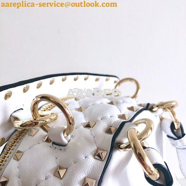 Replica Valentino Garavani Rockstud Mini VLTN Spike.IT Leather Backpac 7