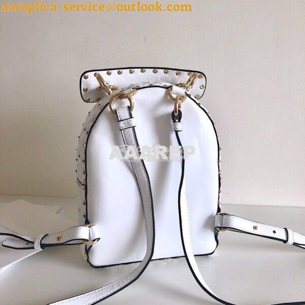 Replica Valentino Garavani Rockstud Mini VLTN Spike.IT Leather Backpac 10