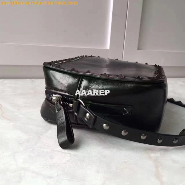 Replica Valentino Garavani Rockstud Rolling Noir Cross Body Bag with c 6