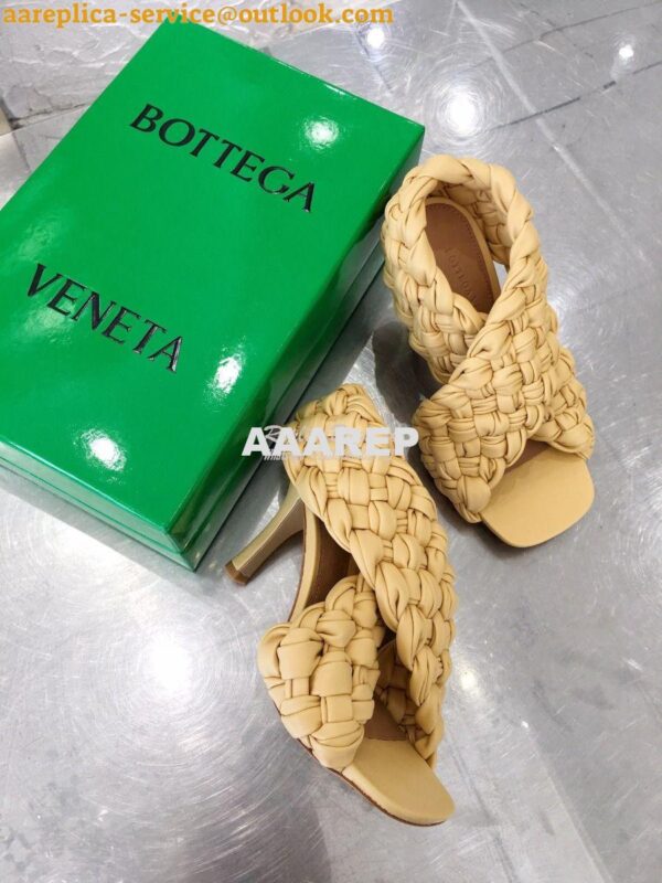 Replica Bottega Veneta BV Criss-Cross Board Sandals 632507 Butter 7