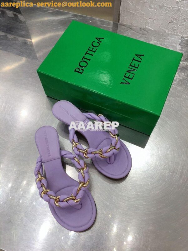 Replica Bottega Veneta BV Dot Sandals 659002 Lavender 4