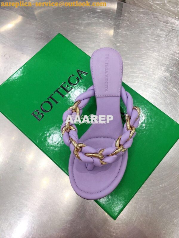 Replica Bottega Veneta BV Dot Sandals 659002 Lavender 6