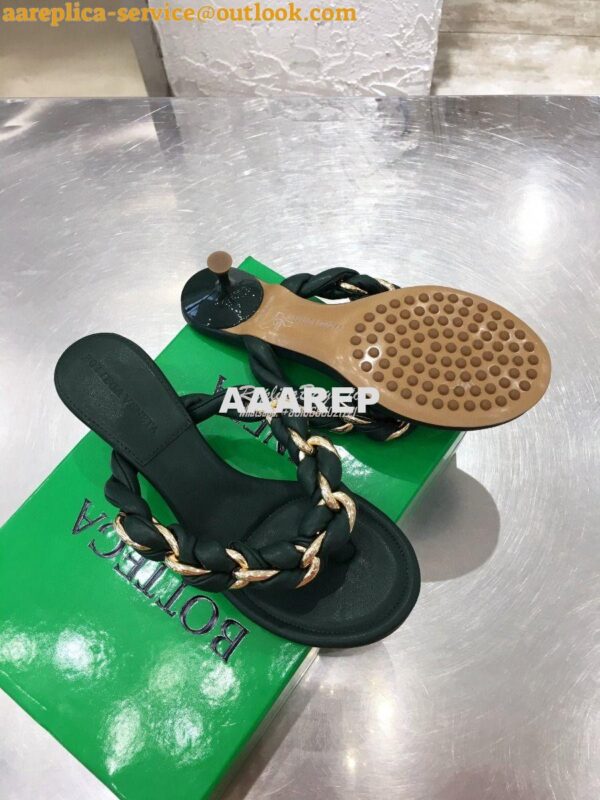 Replica Bottega Veneta BV Dot Sandals 659002 Green 10