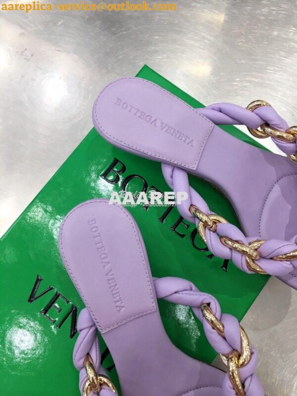 Replica Bottega Veneta BV Dot Sandals 659002 Lavender 10