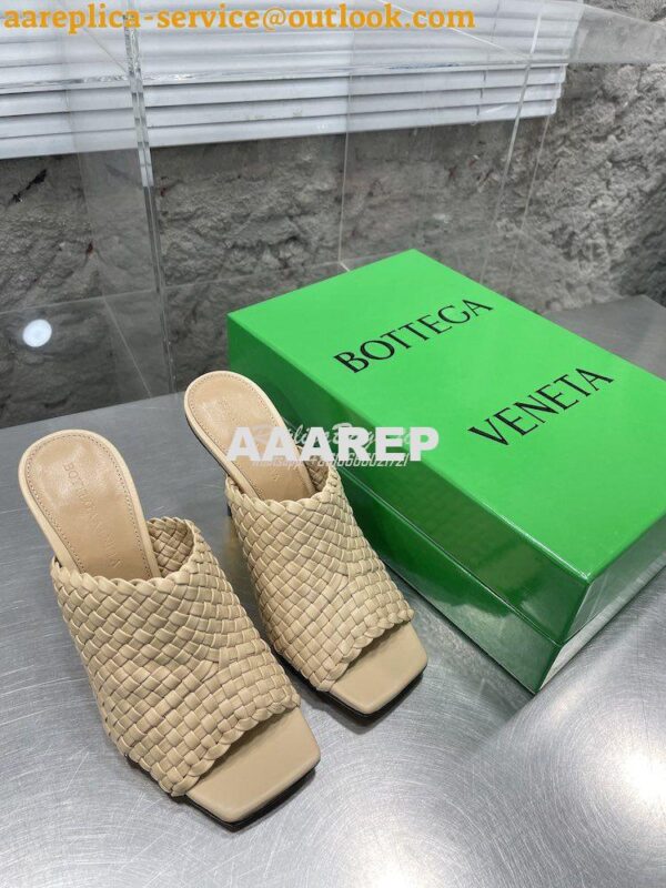 Replica Bottega Veneta BV Knot Mule Intreccio leather mules 754143 7