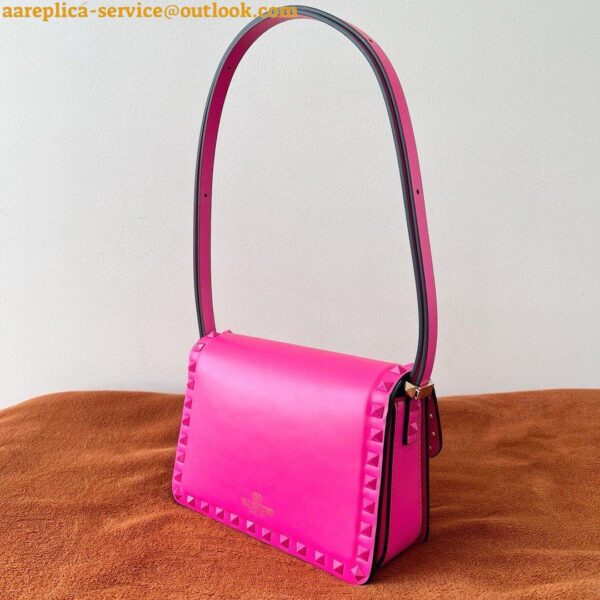 Replica Valentino Rockstud23 Small Shoulder Bag in Pink Calfskin 8