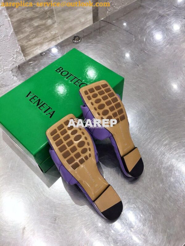 Replica Bottega Veneta BV Lido Flat Sandals 608853 Purple 10