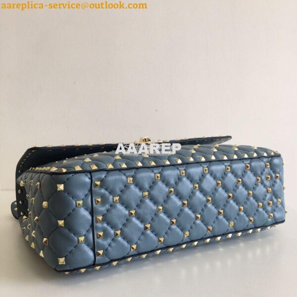 Replica Valentino Garavani Rockstud Spike Quilted Leather Chain bag in 17