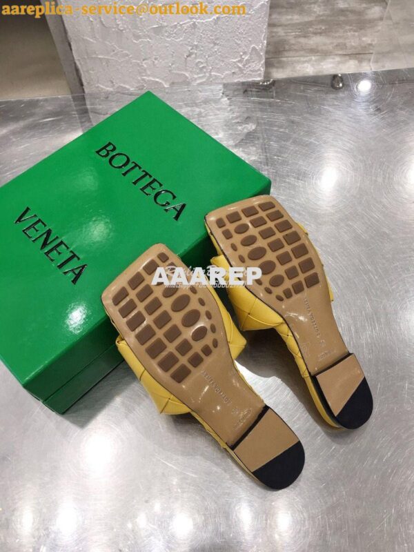 Replica Bottega Veneta BV Lido Flat Sandals 608853 Yellow 9