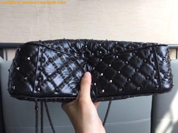 Replica Valentino Rockstud Spike Large Bag In Crinkled Nappa Lambskin 9