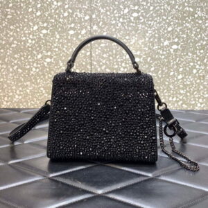 Replica Valentino 1W2B0G97TZA0FO Vsling Mini Handbag With Sparkling Embroidery Black