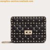 Replica Valentino Rockstud Spike Medium Bag In White Nappa Lambskin