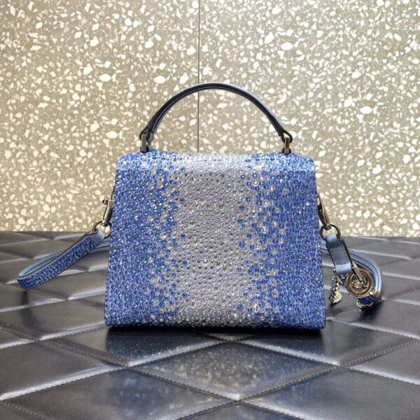 Replica Valentino 1W2B0G97TZA0FO Vsling Mini Handbag With Sparkling Embroidery Gradient blue 3