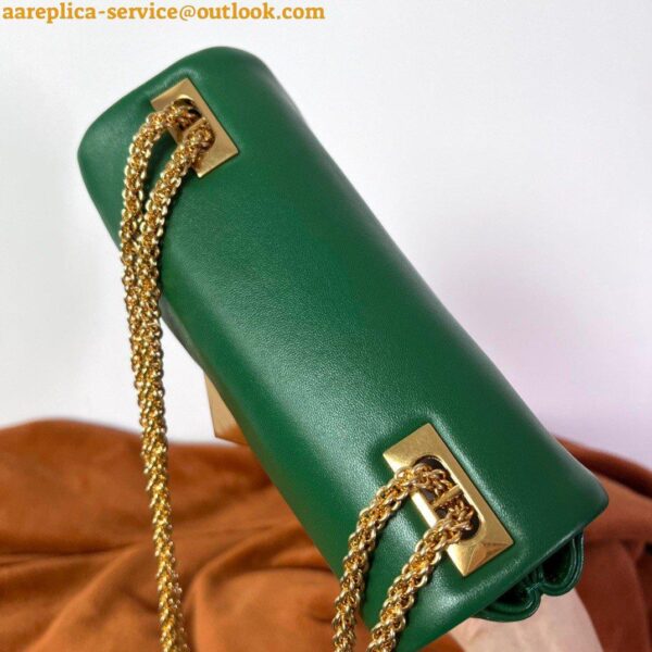 Replica Valentino Rockstud Spike Small Bag In Green Nappa Lambskin