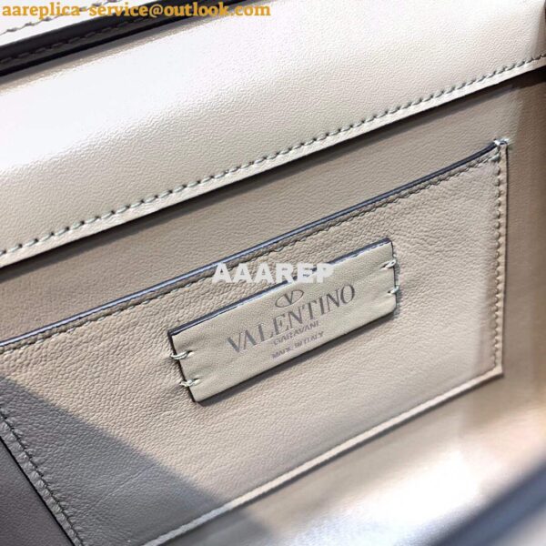 Replica Valentino 1W2B0G97TZA0FO Vsling Mini Handbag With Sparkling Embroidery Pearl Gray 10