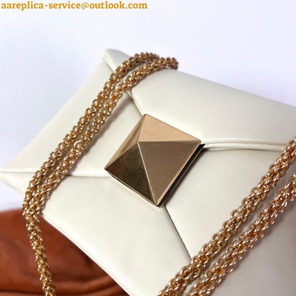 Replica Valentino Rockstud Spike Small Bag In White Nappa Lambskin 22