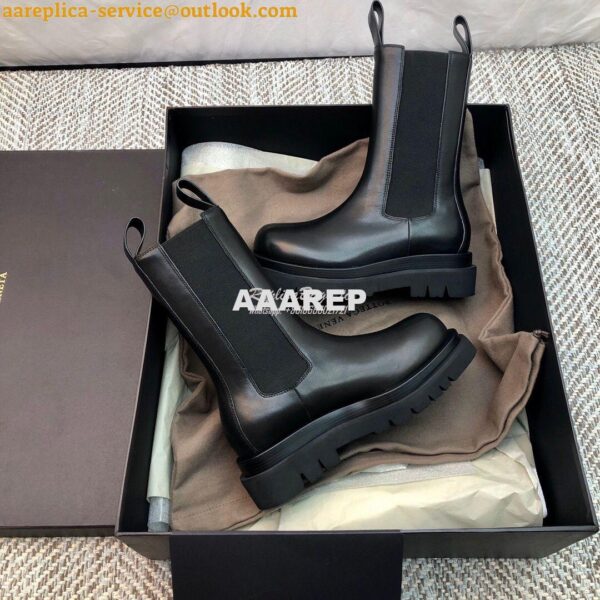 Replica Bottega Veneta BV Lug Boots Black 592045 3