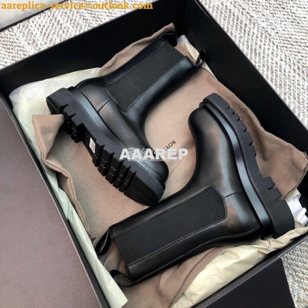 Replica Bottega Veneta BV Lug Boots Black 592045 4